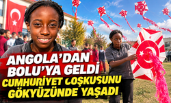 Angola’dan Bolu’ya geldi, Cumhuriyet coşkusunu gökyüzünde yaşadı