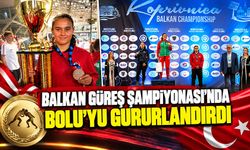 Balkan Güreş Şampiyonası’nda Bolu’yu gururlandırdı