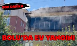 Bolu'da ev yangını korkuttu