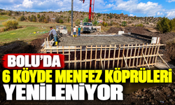 Bolu'da 6 köyde menfez köprüleri yenileniyor