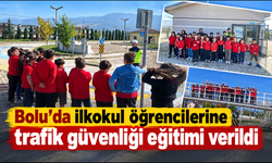 Bolu’da ilkokul öğrencilerine trafik güvenliği eğitimi verildi