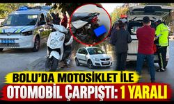 Bolu’da motosiklet ile otomobil çarpıştı: 1 yaralı