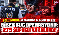 Bolu’nun da Aralarında Olduğu 35 İlde Siber Suç Operasyonu: 275 Şüpheli Yakalandı!
