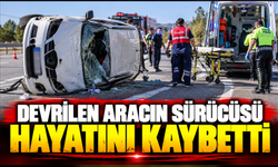 Devrilen traktörün altında kalan sürücü yaralandı