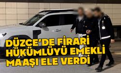 Firari hükümlüyü emekli maaşı yakalattı