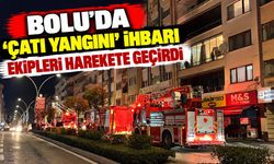 Bolu'da ‘Çatı yangını' ihbarı ekipleri harekete geçirdi