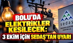 Bolu’da Elektrikler Kesilecek: 3 Ekim İçin SEDAŞ’tan Uyarı