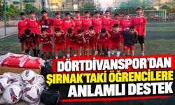 Dörtdivanspor’dan Şırnak’taki Öğrencilere Anlamlı Destek