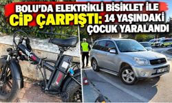Bolu’da elektrikli bisiklet ile cip çarpıştı