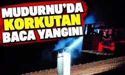 Mudurnu'da korkutan baca yangını