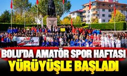 Bolu'da Amatör Spor Haftası yürüyüşle başladı