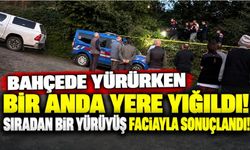 Bahçede yürürken bir anda yere yığıldı! Sıradan bir yürüyüş faciayla sonuçlandı