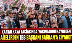 Kartalkaya faciasında yakınlarını kaybeden ailelerden TBB Başkanı Sağkan’a ziyaret