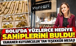 Bolu’da yüzlerce hediye sahiplerini buldu! Yamaner Kuyumculuk’tan teşekkür mesajı