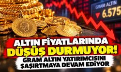 Altın fiyatlarında düşüş durmuyor! Gram altın yatırımcısını şaşırtmaya devam ediyor