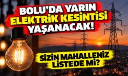 Bolu’da yarın elektrik kesintisi yaşanacak! Sizin mahalleniz listede mi?