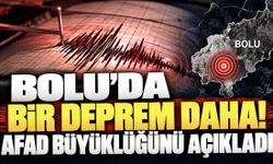 Bolu’da Bir Deprem Daha! AFAD Büyüklüğünü Açıkladı