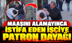 Maaşını alamayınca istifa eden işçiye patron dayağı