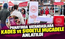 Panayırda vatandaşlara KADES ve şiddetle mücadele anlatıldı