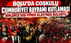 Bolu’da binlerce kişi fener alayında buluştu
