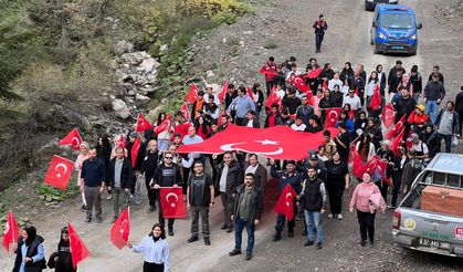 Kastamonu’da Cumhuriyet Bayramı etkinlikleri sebebiyle Akgöl'e yürüdüler