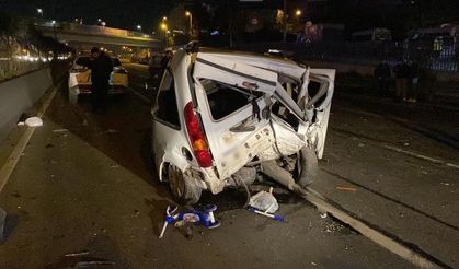 Esenler'de 5 araçlı zincirleme trafik kazası: 1 ölü, 9 yaralı
