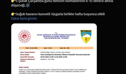 Sakarya Valiliği'nden soğuk ve yağışlı hava uyarısı