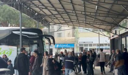 Gönen otogarında bayram sonrası dönüş yoğunluğu
