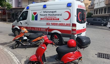 Kamyonete çarpmamak için frene bastı, elektrikli bisikletiyle devrildi: 1 yaralı