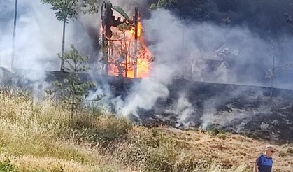 Ankara'da bir parkın 2 çocuk tarafından yakıldığı iddia edildi