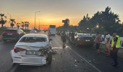 Manavgat’ta zincirleme kaza: 1 yaralı