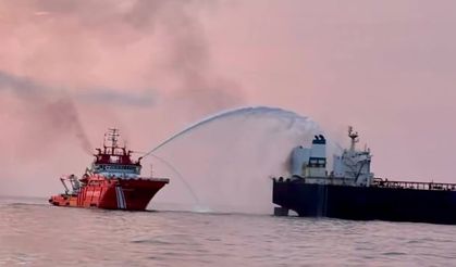 KAIROS gemisindeki yangına müdahale: "Soğutma çalışmaları devam ediyor"