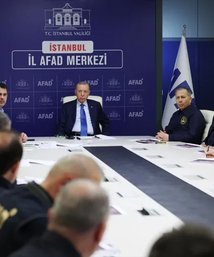 Cumhurbaşkanı Erdoğan, İstanbul’daki AFAD binasında