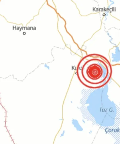 Konya'daki 5.2'lik deprem Ankara'da hissedildi