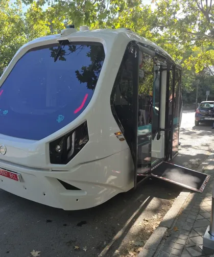 Madrid’de ilk sürücüsüz elektrikli otobüs denemesi