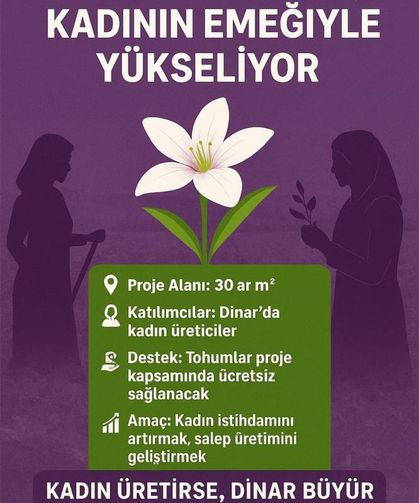 Kadın çiftçiler için ‘Salep Yetiştiriciliği’ projesi başlatıldı