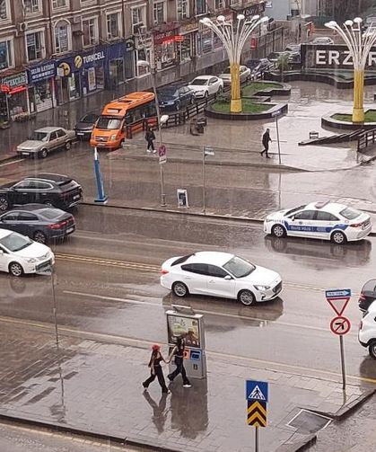 Erzurum yağmurla serinledi