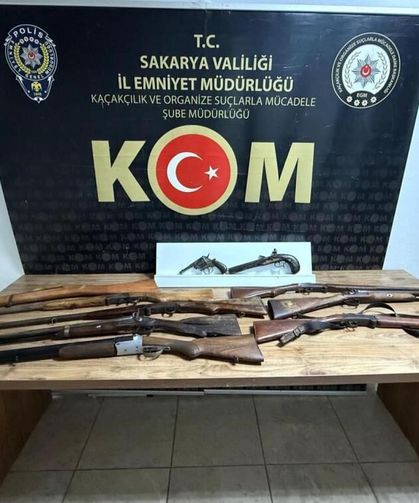 Sakarya'da silah kaçakçılığı operasyonu: 1 gözaltı
