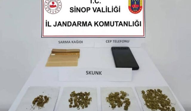 Sinop’ta uyuşturucu operasyonu: 1 gözaltı