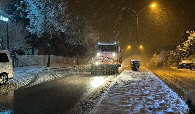 Düzce’de kar yağışı başladı