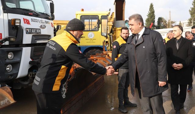 Düzce İl Özel İdaresi araçları kışa hazır