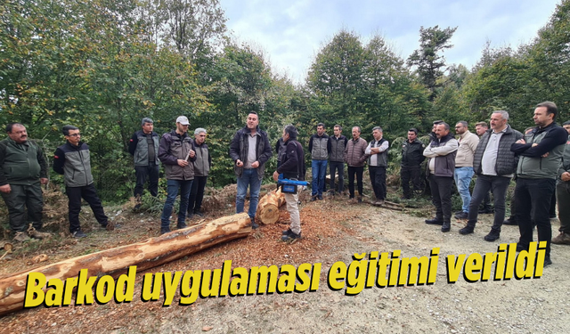 Barkod uygulaması eğitimi verildi