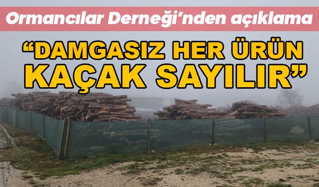 Bolu Ormancılar Derneği’nden açıklama, “Damgasız her ürün kaçak sayılır”