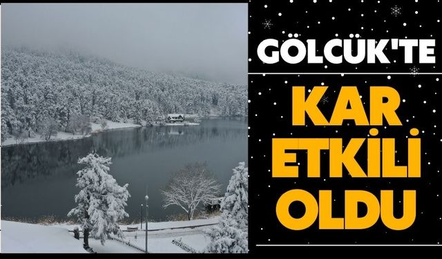 Bolu'nun doğal güzelliği Gölcük Tabiat Parkı beyaz örtüyle kaplandı