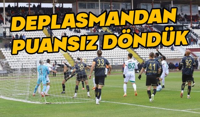 Boluspor deplasmanda puansız döndü