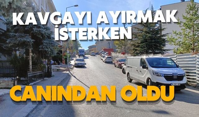 Kavgayı ayırmak isterken vurulan şahıs öldü