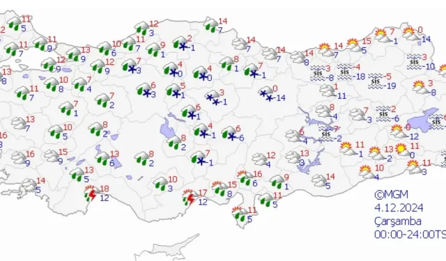 MGM'den 10 ile kar yağışı uyarısı: İstanbul ve Ankara'da ise sağanak alarmı verildi