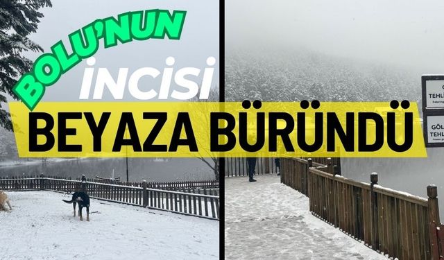 Bolu’nun incisi beyaza büründü