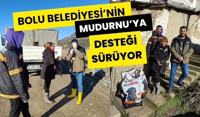 Bolu Belediyesi’nin Mudurnu’ya desteği sürüyor