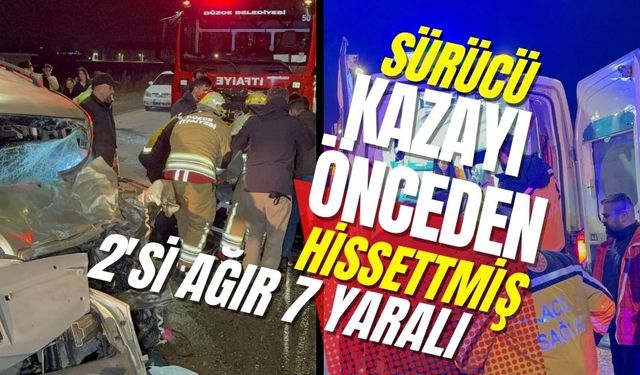 Feci kaza: 2'si ağır 7 yaralı